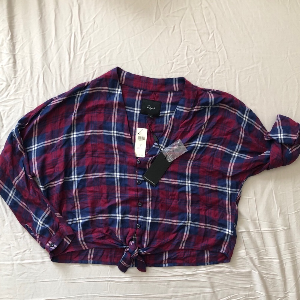 NWT Rails Cropped Toe-Front Flannel - Picture 2 of 4